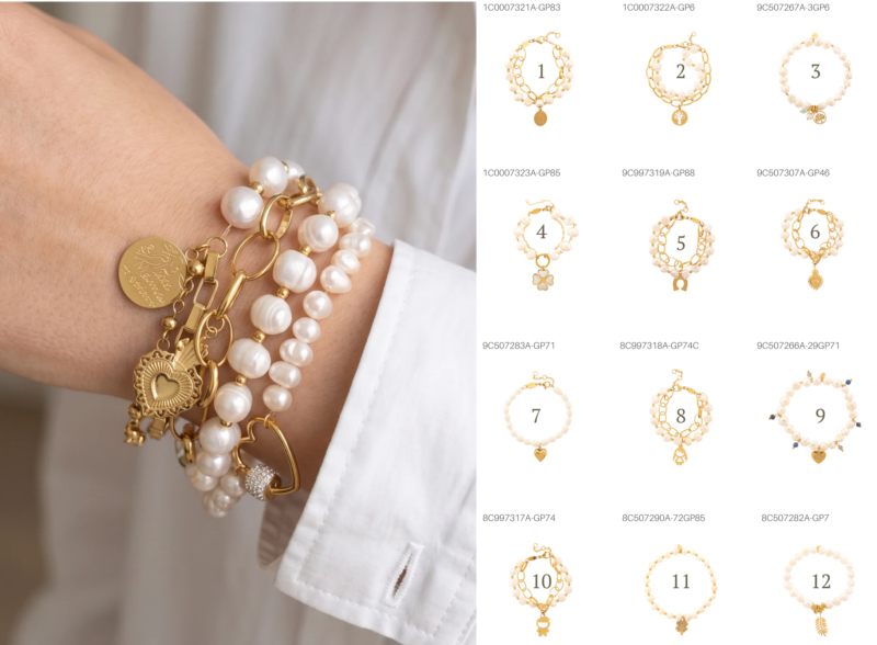 Pulsera Perla Nieve