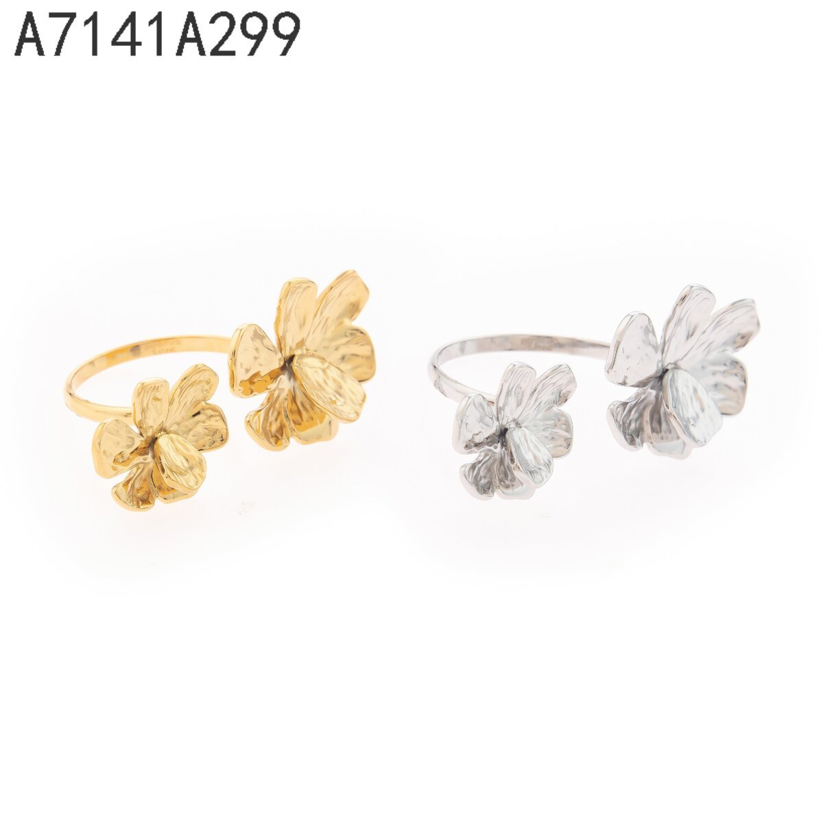 Anillo Flores Doble