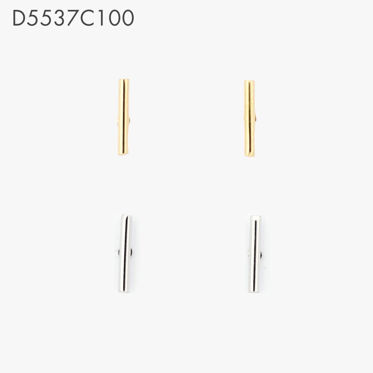 Aretes Barra Colgante Dorado
