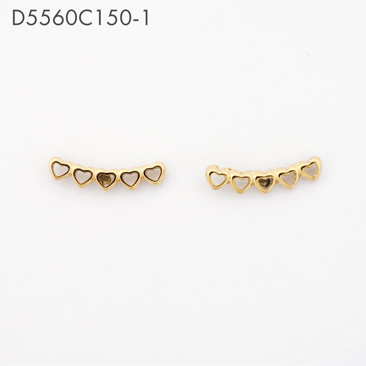 Aretes Barra Trepadora Dorado