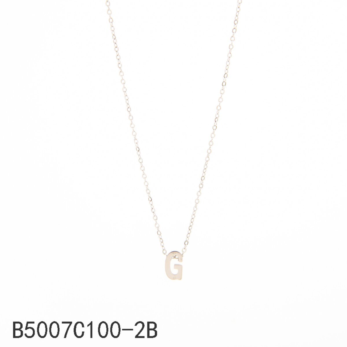 Collar con la letra G de plata