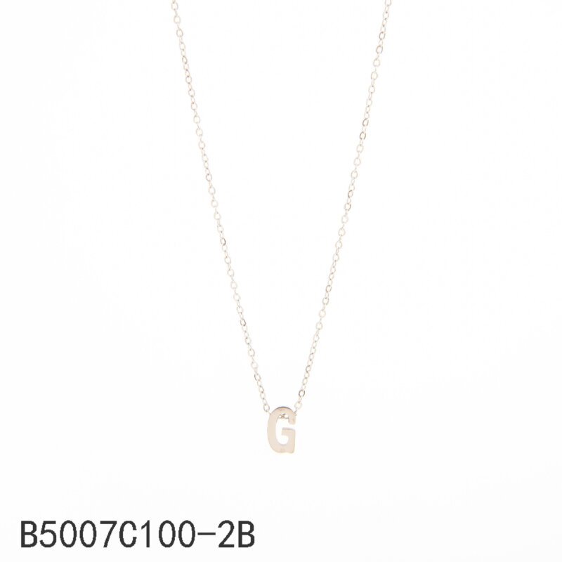 Collar con la letra G de plata