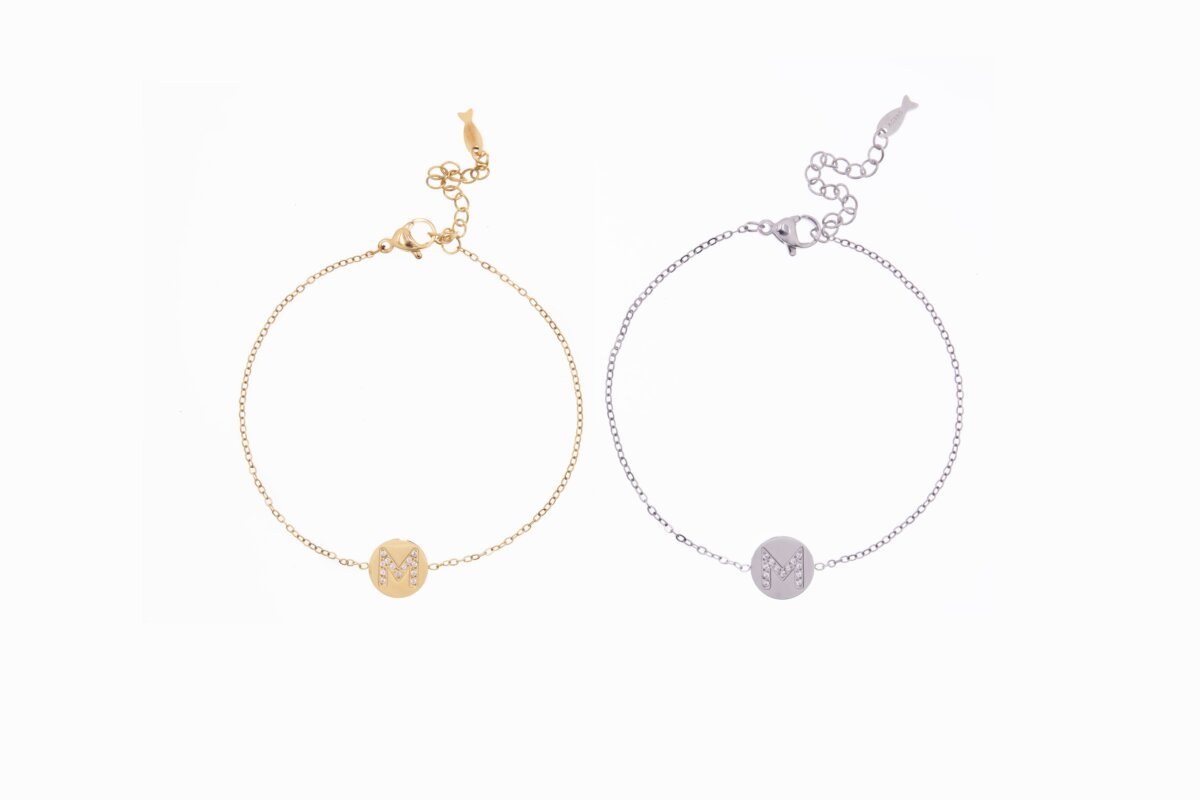 Pulsera con Medalla Dorado