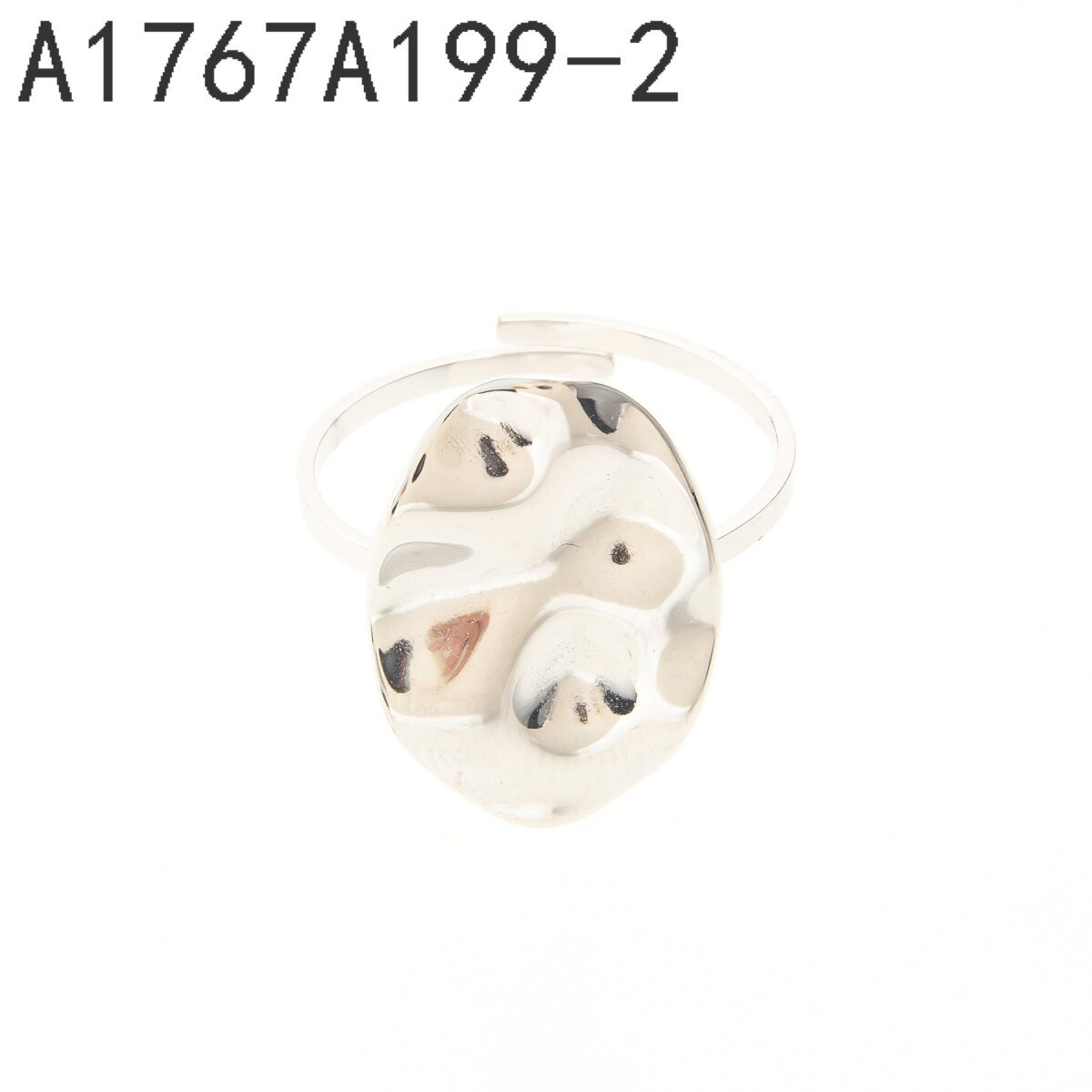 Anillo Ancho Entretejido Plata