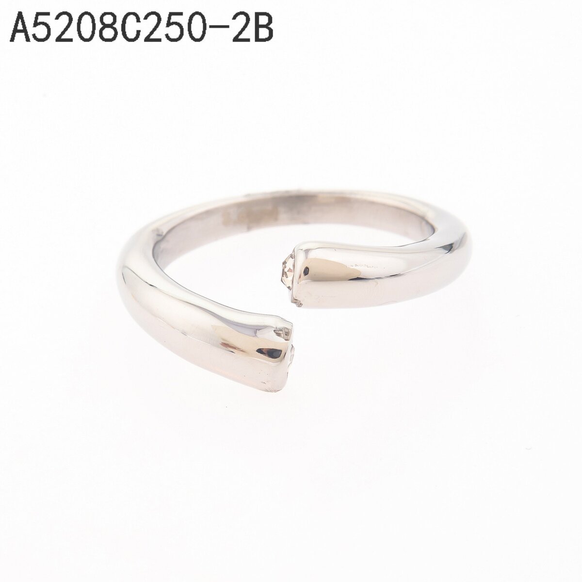 Anillo Abierto Torcido Plata