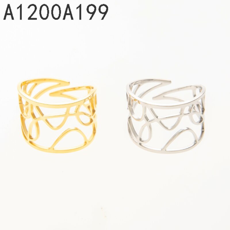 Anillo Ancho Calado Dorado