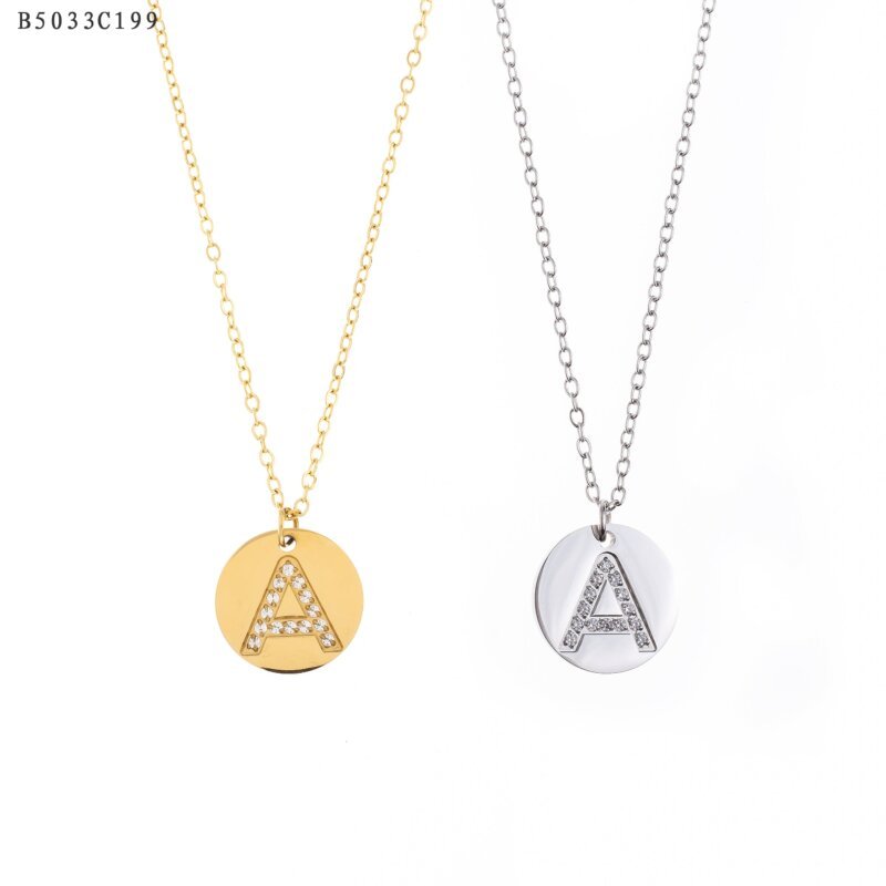 Collar Inicial A Brillante