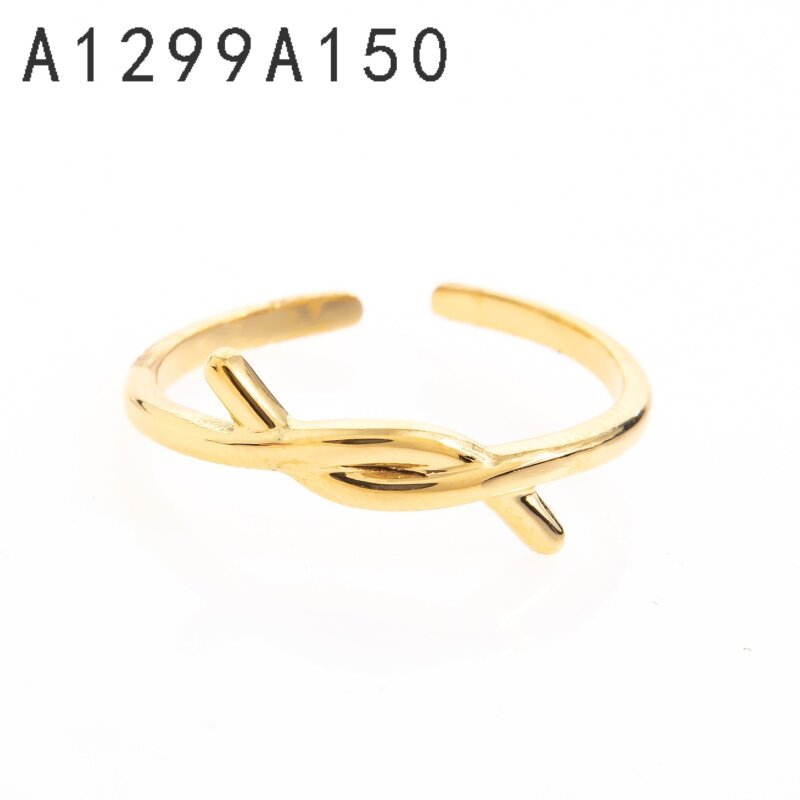Anillo Hoja Envolvente Dorado