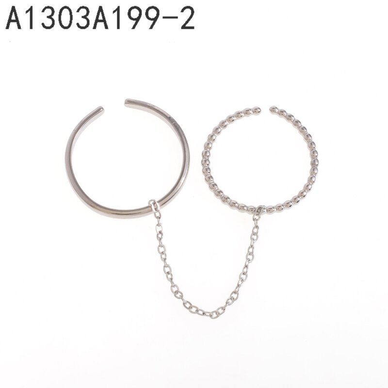 Anillo Doble Aro Plata