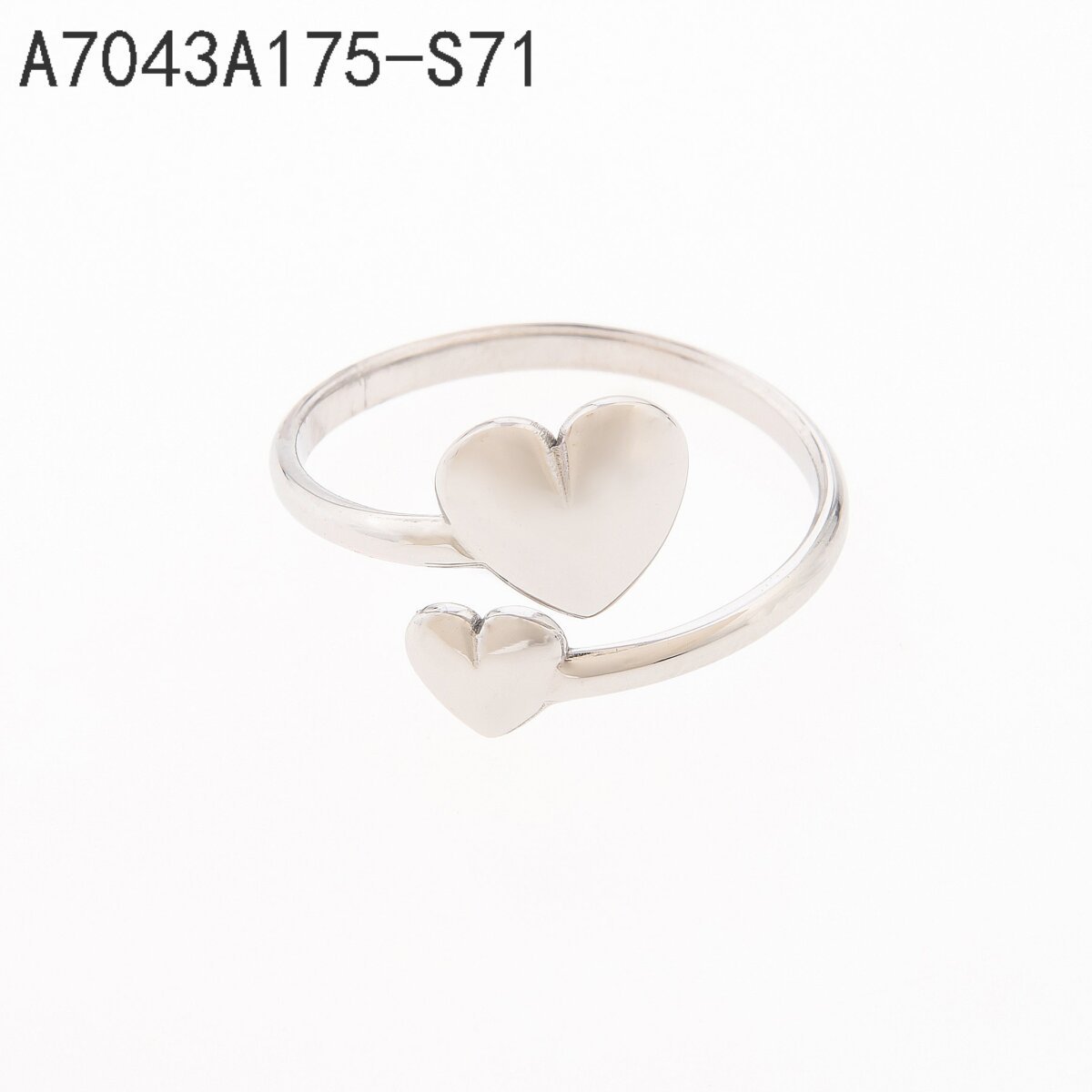 Anillo Corazón Abierto Plata