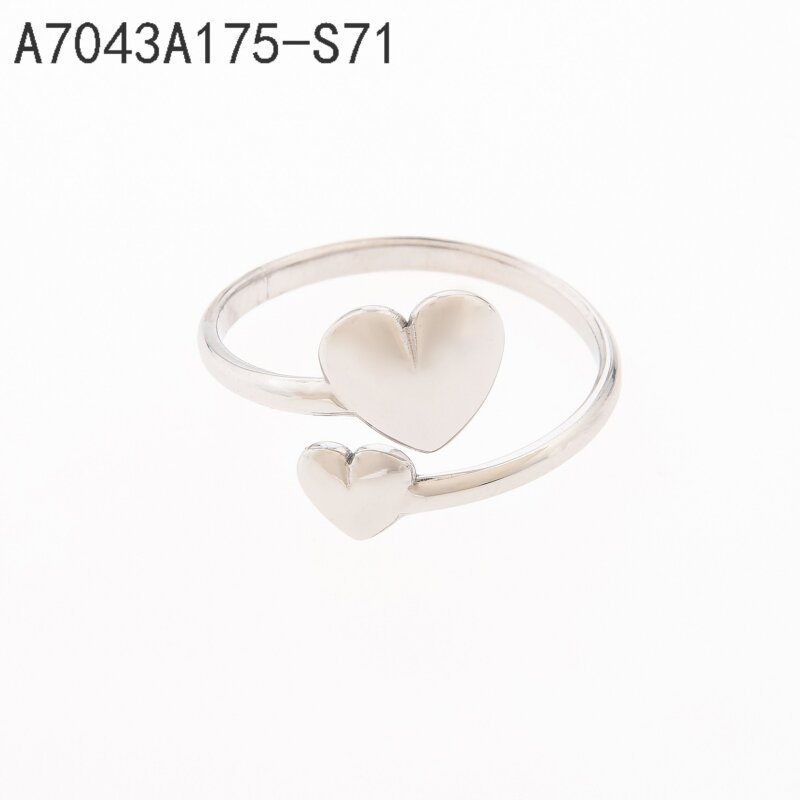 Anillo Corazón Abierto Plata