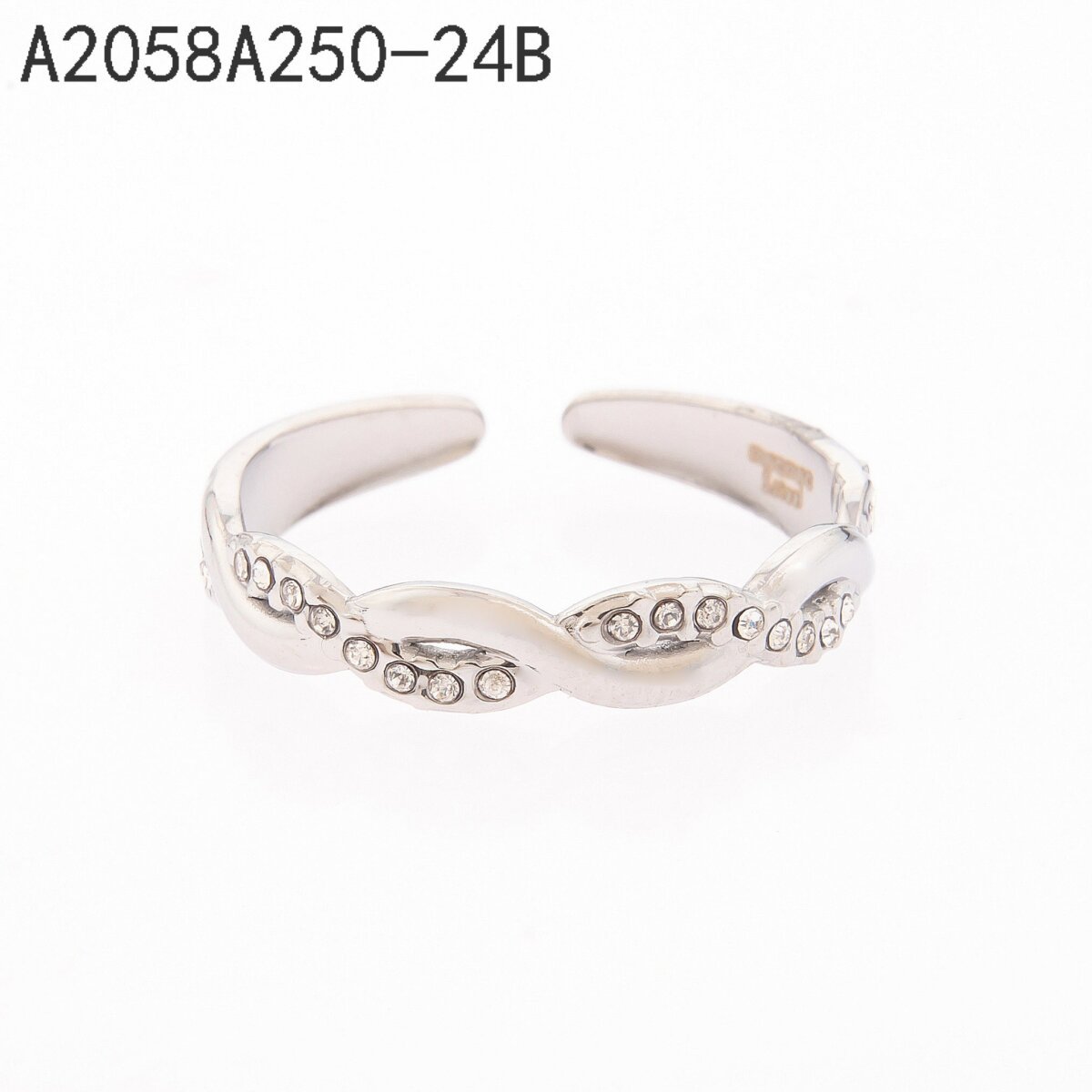 Anillo Banda Labrada Plata