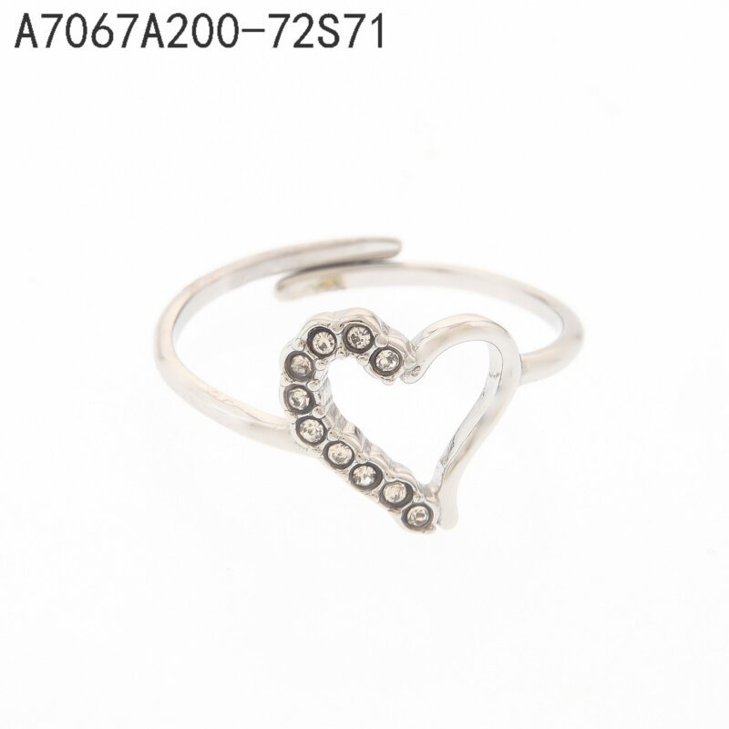 Anillo Corazón Silueta Plata