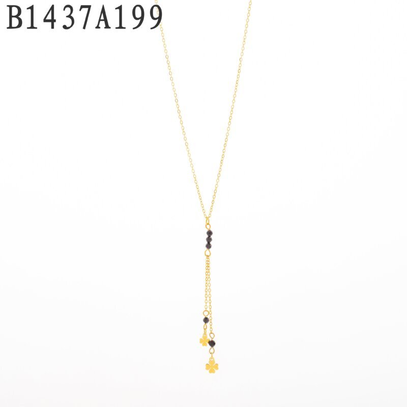 Collar Barra Vertical Dorado