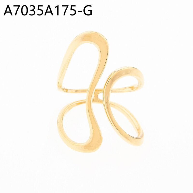 Anillo Mariposa Calada Dorado