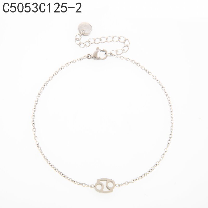 Pulsera con motivos del cáncer Oro Grueso 14K