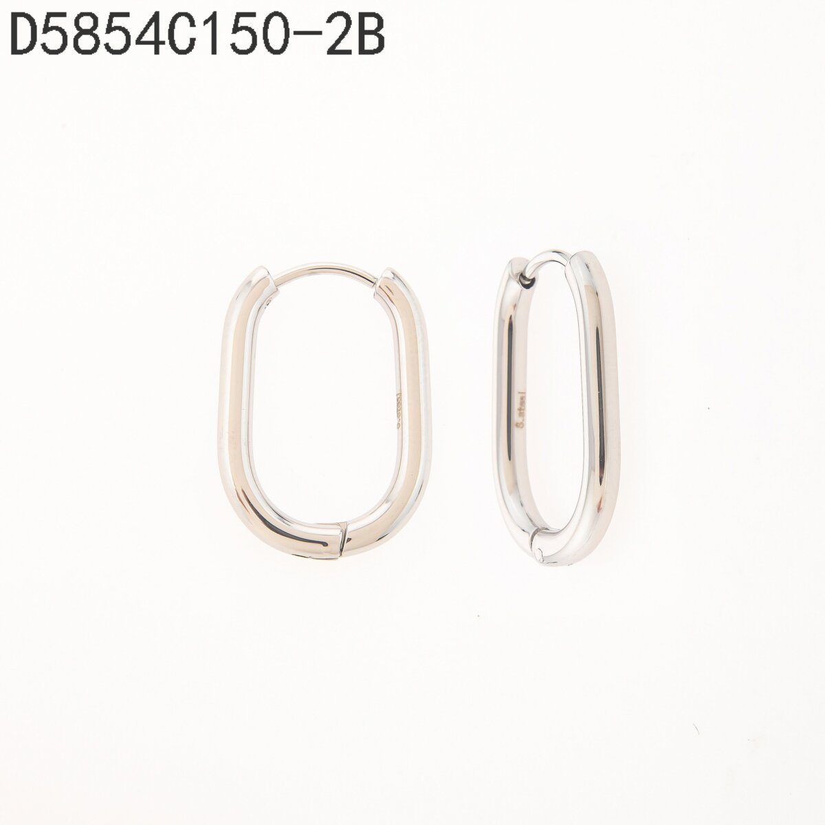 Arracadas Rectangulares Plata