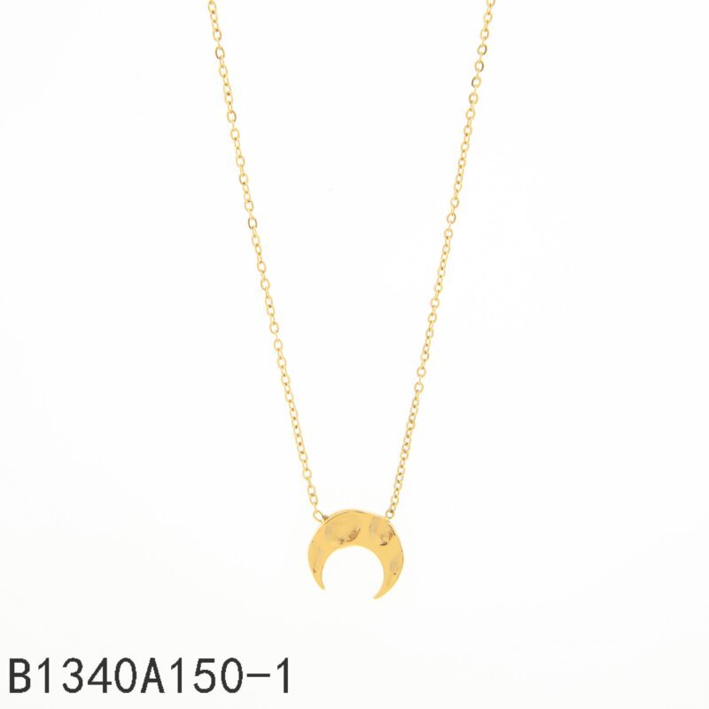 Collar Media Luna Dorado