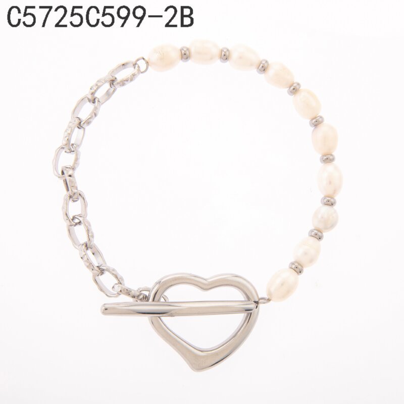 Collar Perlas con Broche Plata