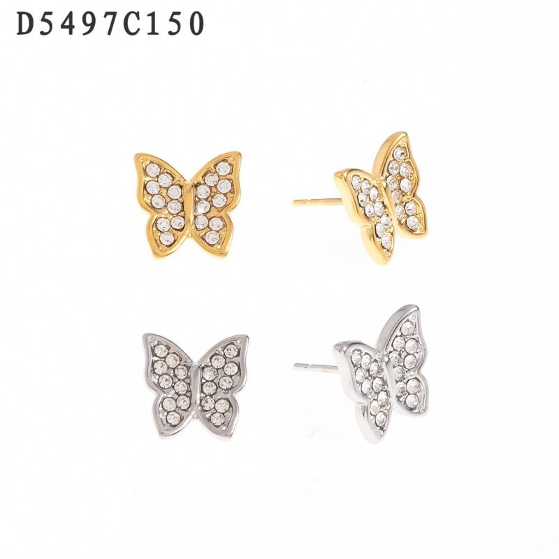 Aretes Mariposa Dorado