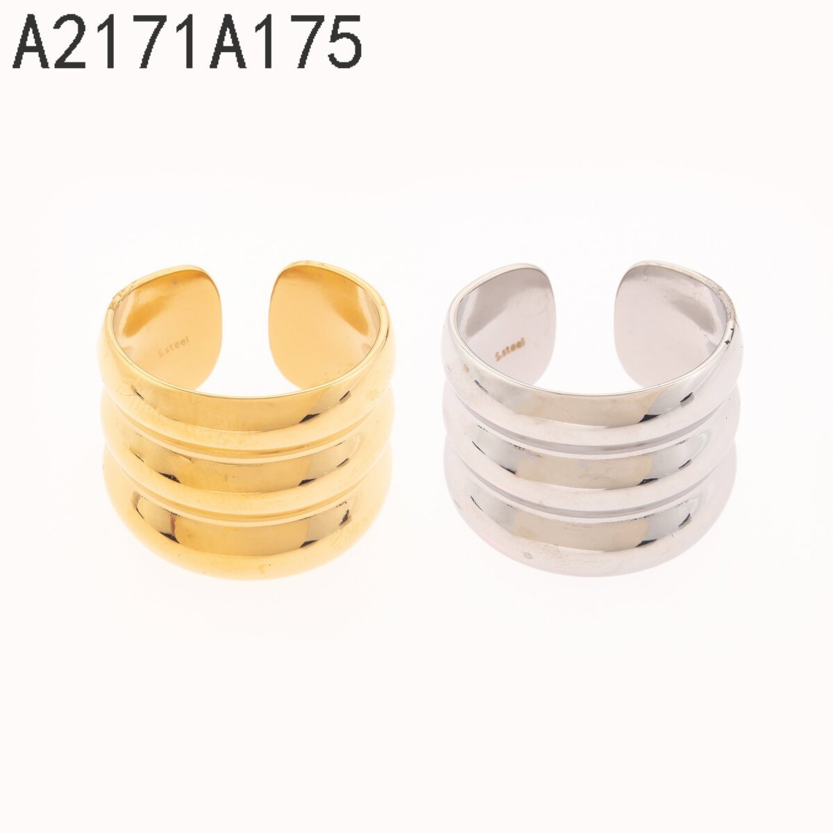 Anillo Doble Cintillo Dorado