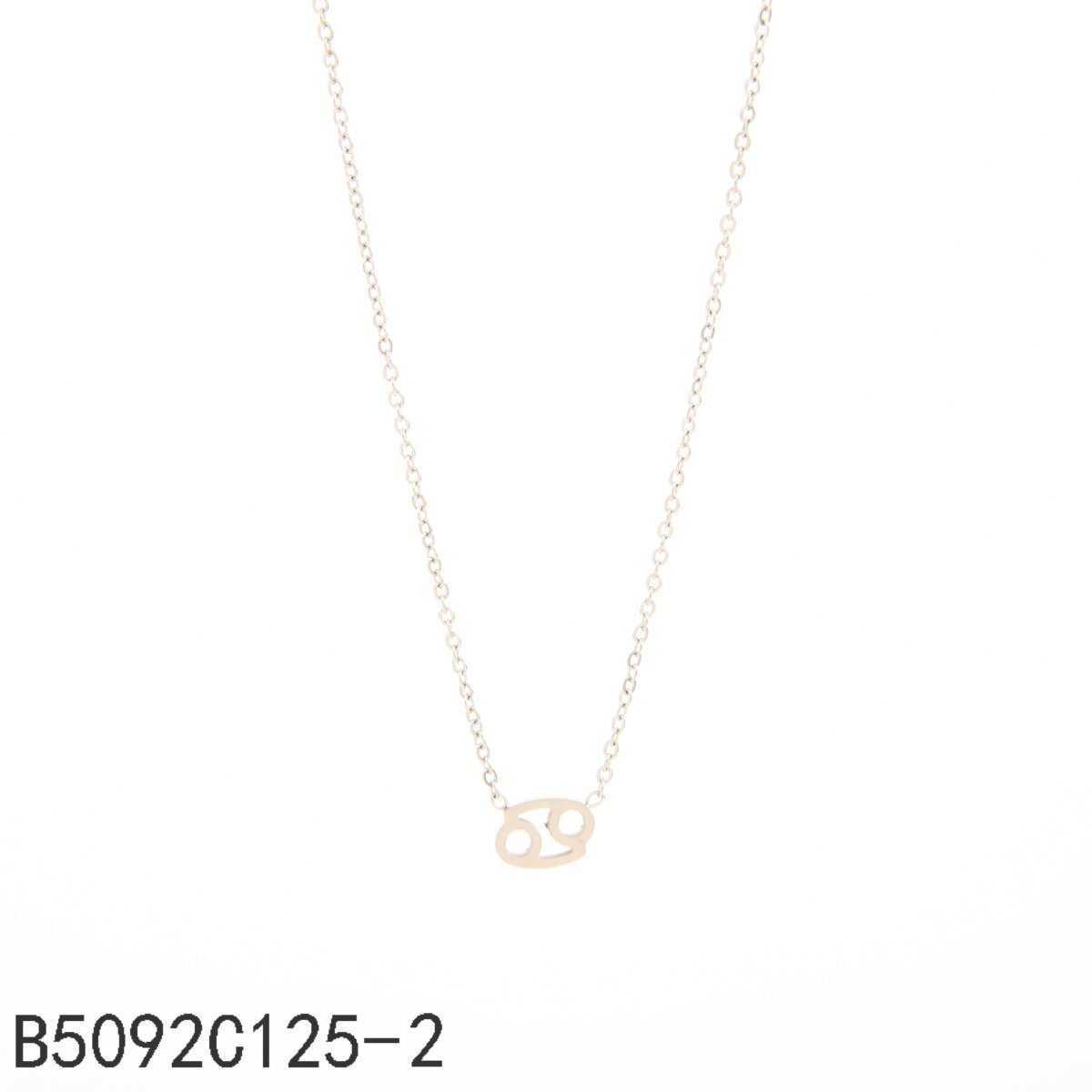 Collar con el símbolo del cáncer Oro Grueso 14K