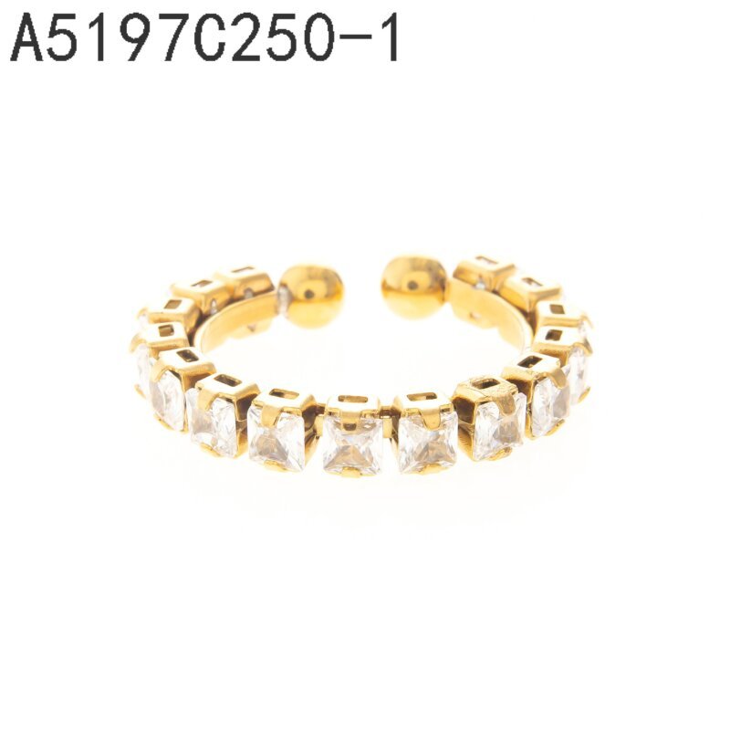 Anillo Eternidad de Zirconias Dorado