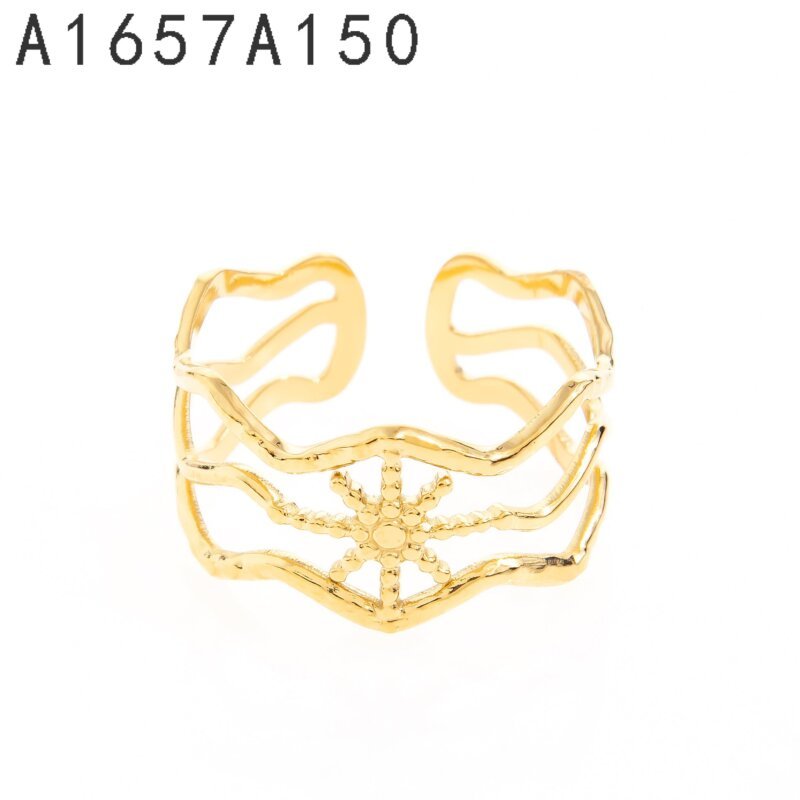 Anillo Alas Caladas Dorado
