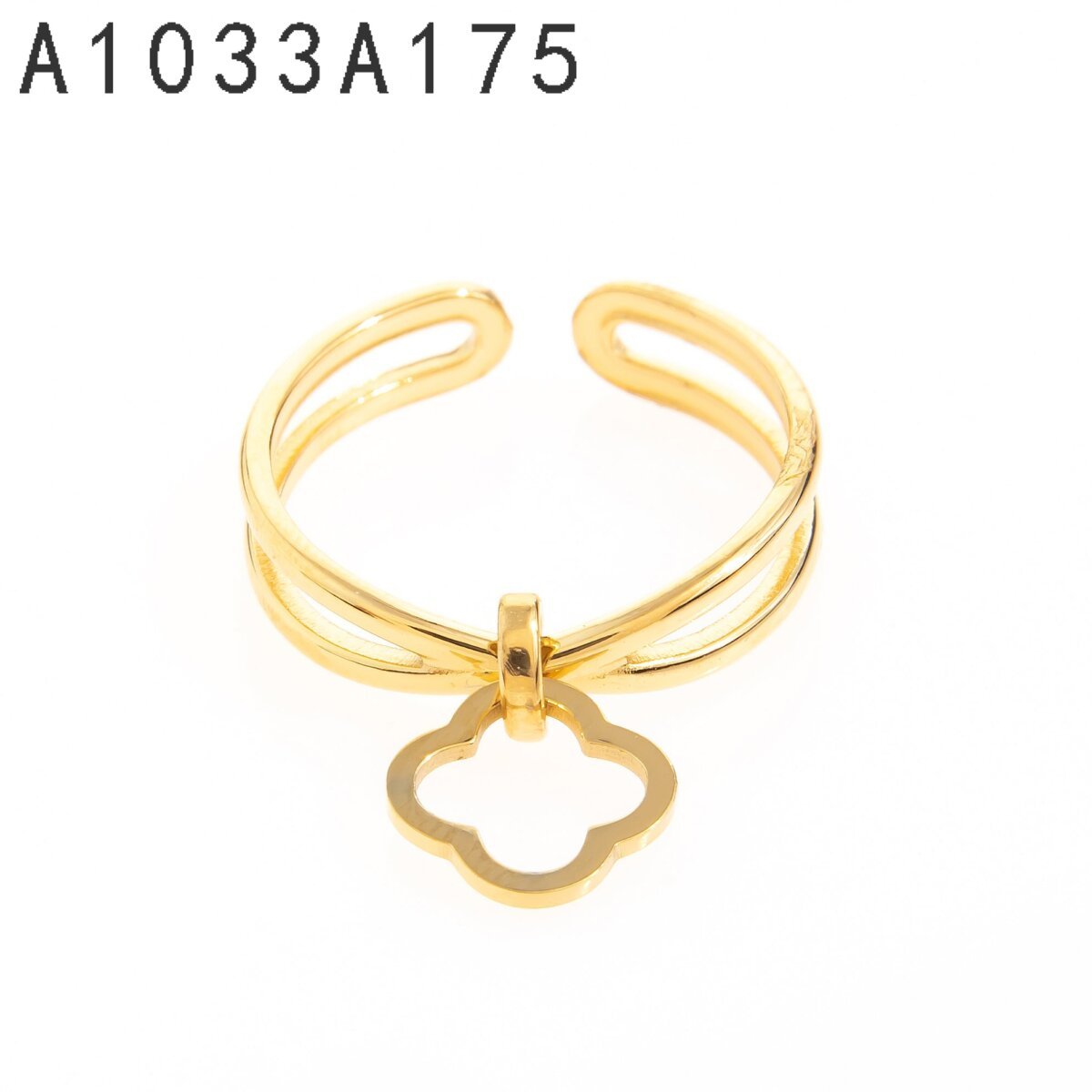 Anillo Mariposa Abierto Dorado