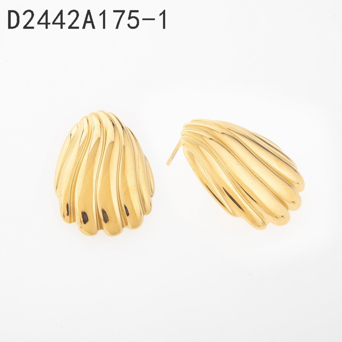 Aretes Concha Dorado