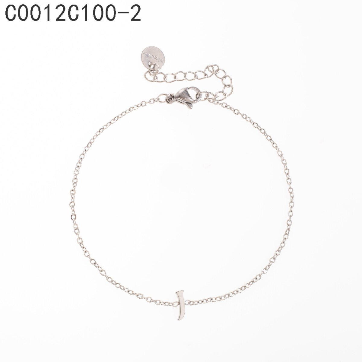 Pulsera con la letra J Oro Grueso 14K