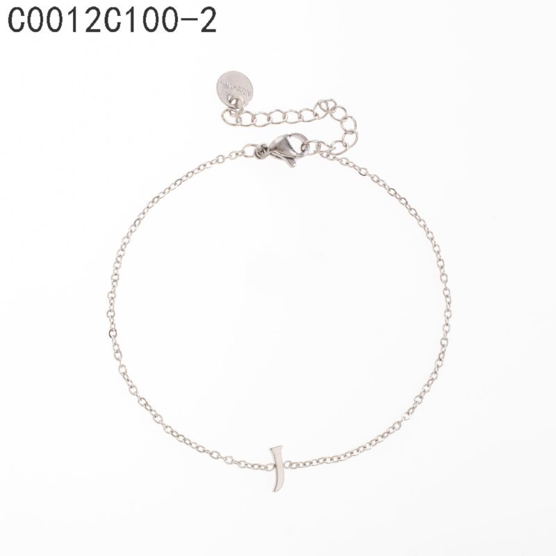 Pulsera con la letra J Oro Grueso 14K