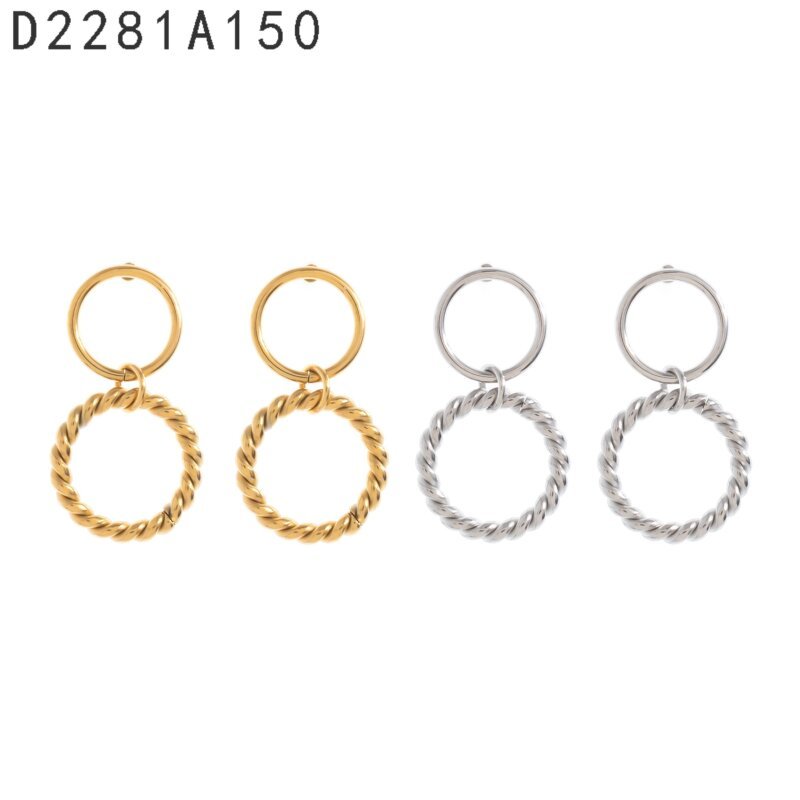Aretes Círculo Dorado