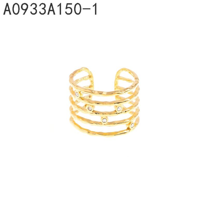 Anillo Triple Banda Dorado