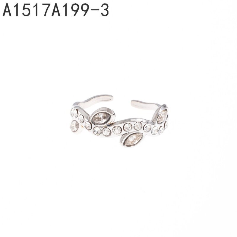 Anillo Hilera de Zirconias Plata