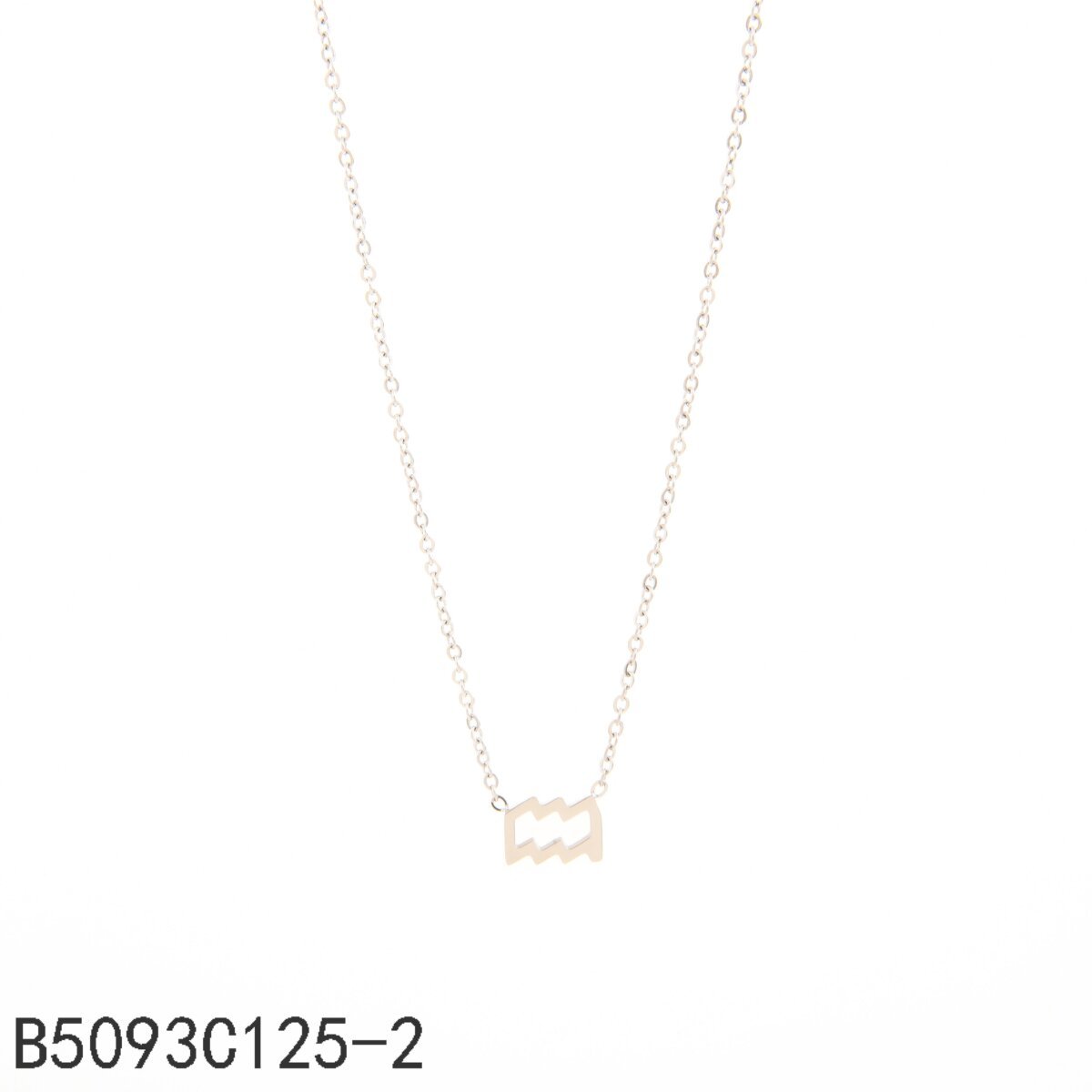 Collar Acuario Oro Grueso 14K