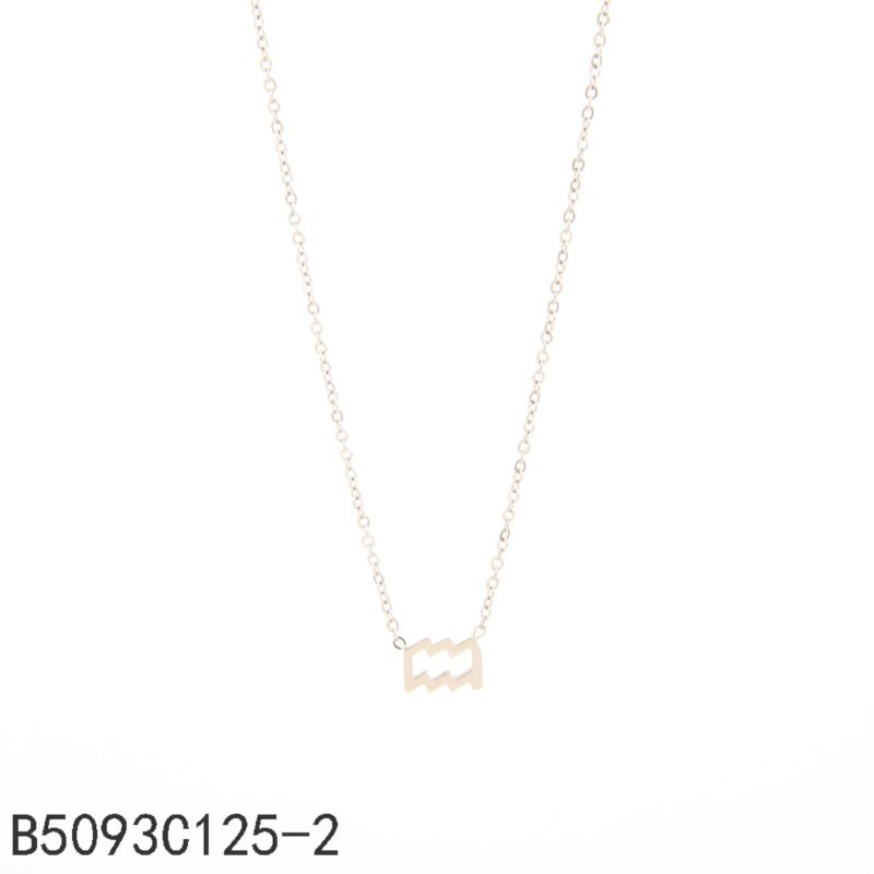 Collar Acuario Oro Grueso 14K