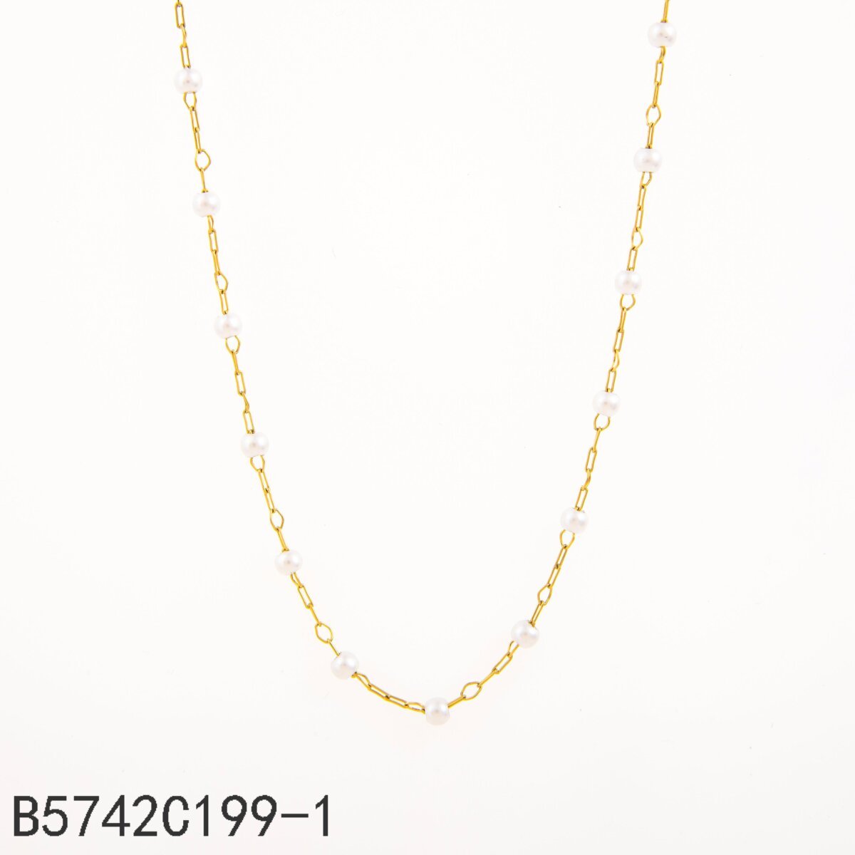 Collar Cadena Fina Dorado