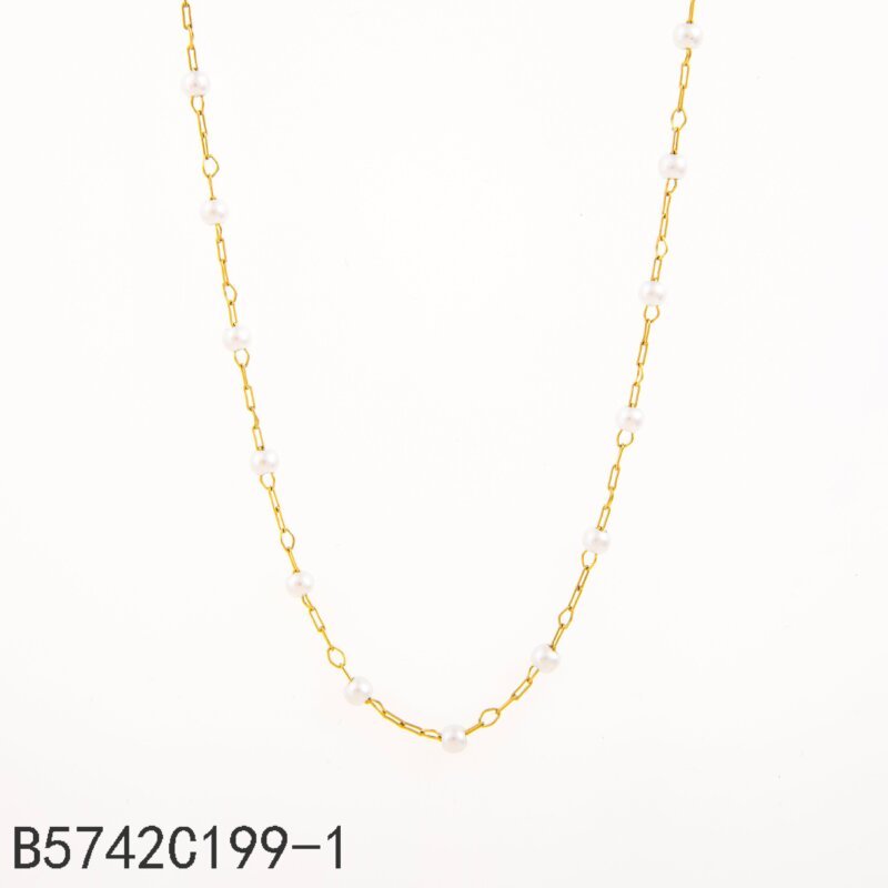 Collar Cadena Fina Dorado