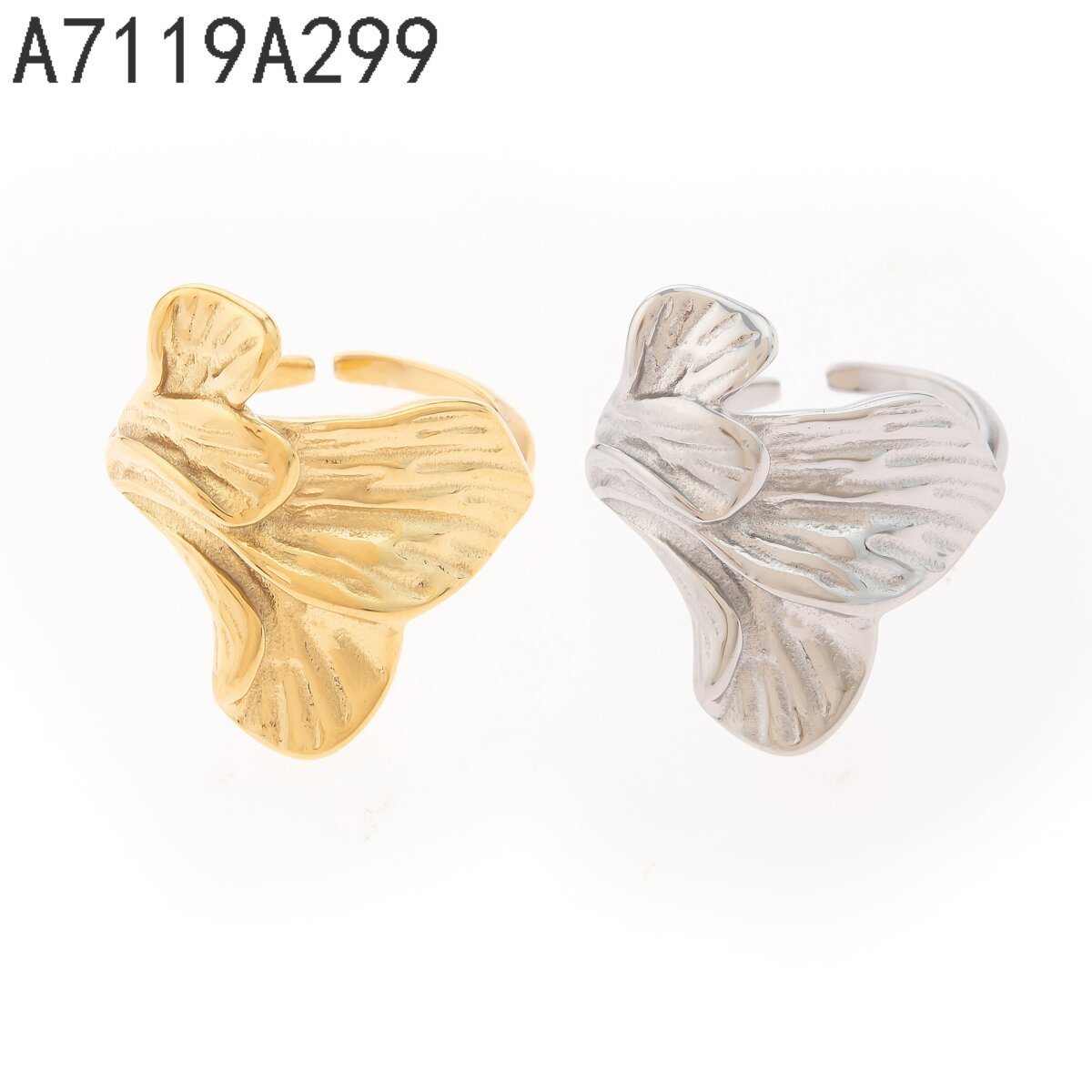 Anillo Flor Abstracta