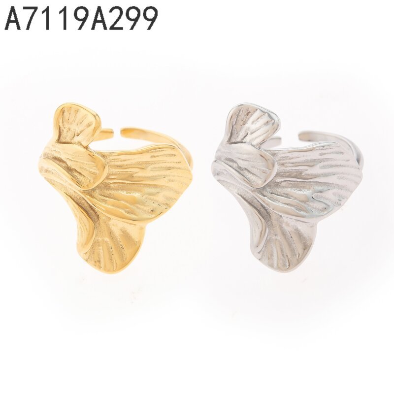 Anillo Flor Abstracta