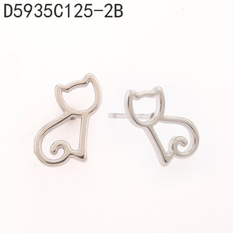 Aretes Gato Plata