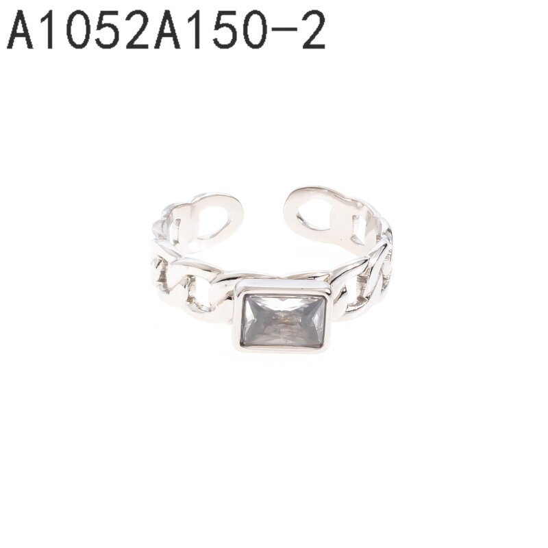 Anillo de circonita naranja Oro Grueso 14K