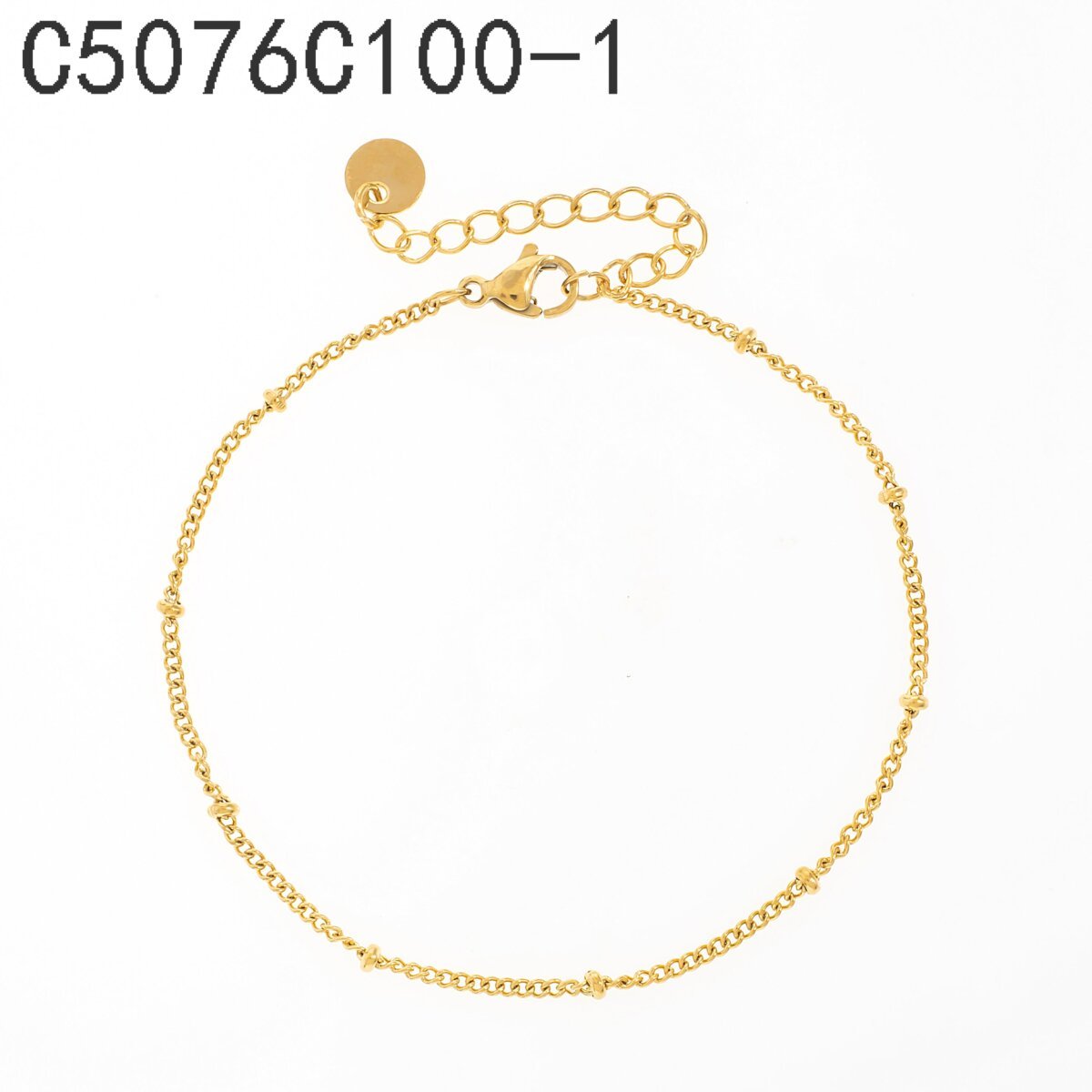 Pulsera Cadena Fina Dorado