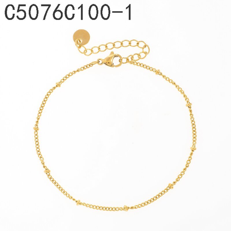 Pulsera Cadena Fina Dorado