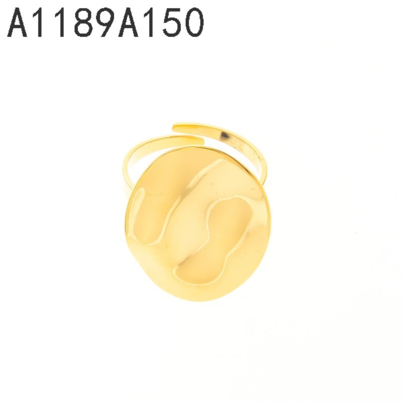 Anillo Sello Ovalado Dorado