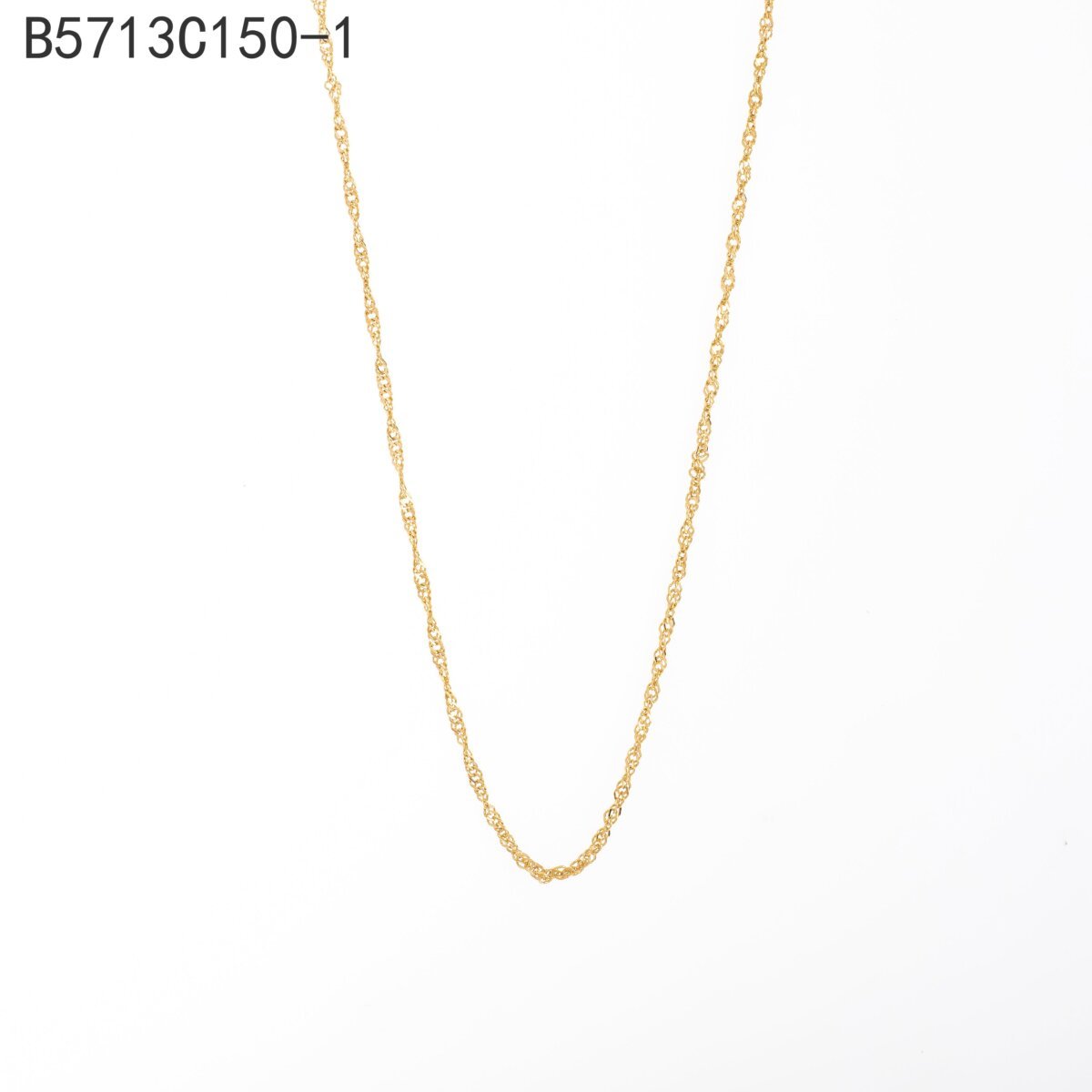 Collar Cordon Trenzado Dorado