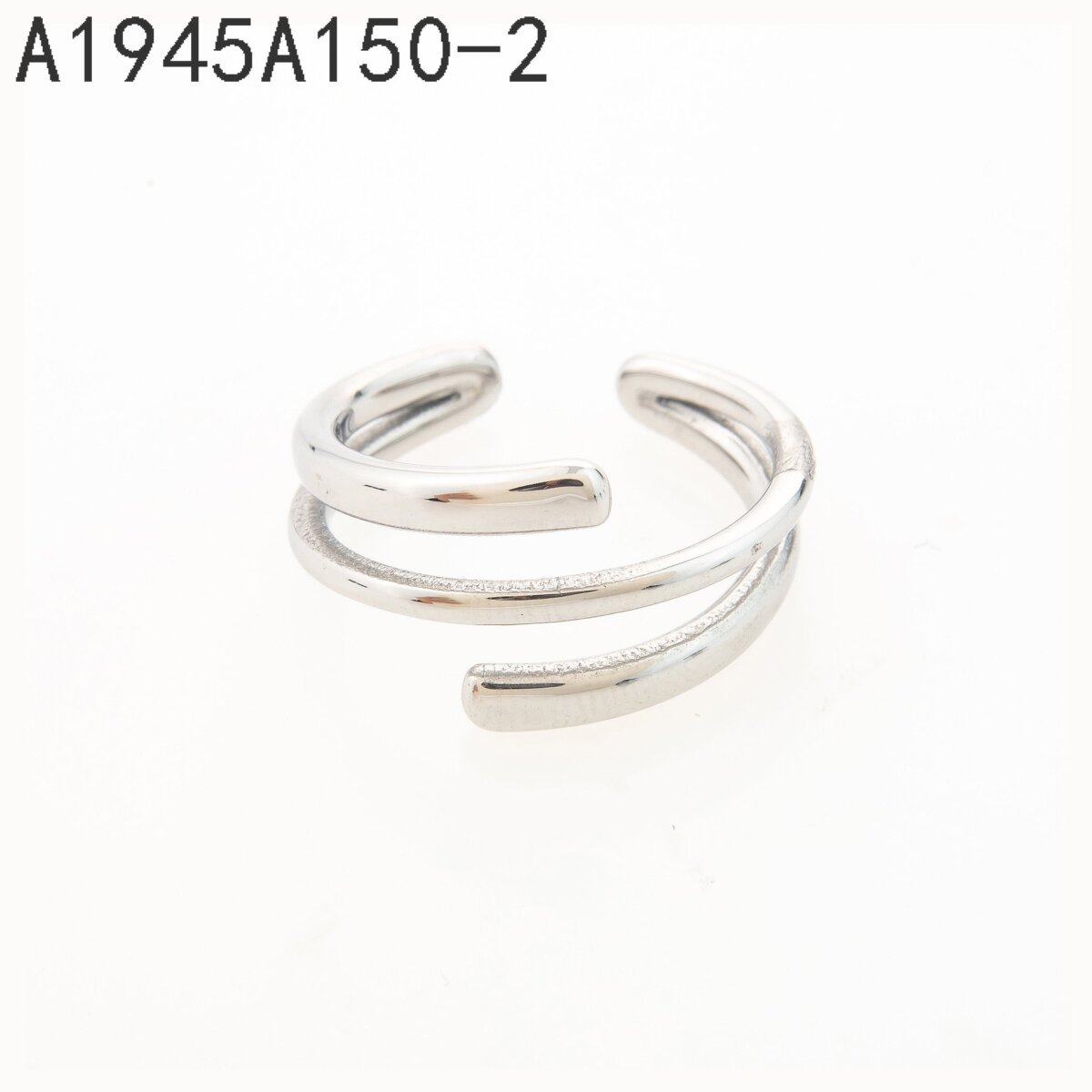 Anillo Abierto Trenzado Plata