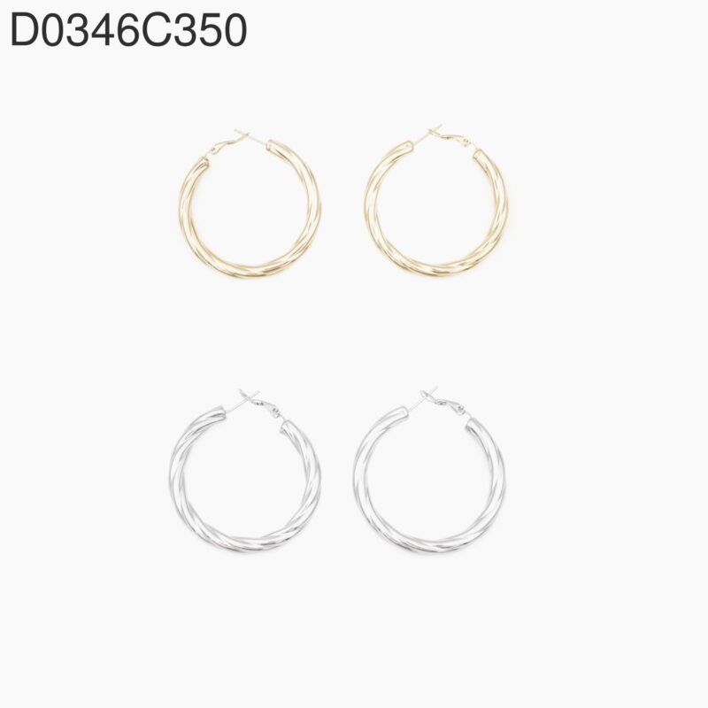 Aretes Twisted Hoop
