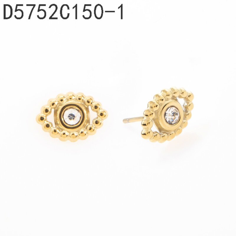 Aretes Ojo Turco Dorado